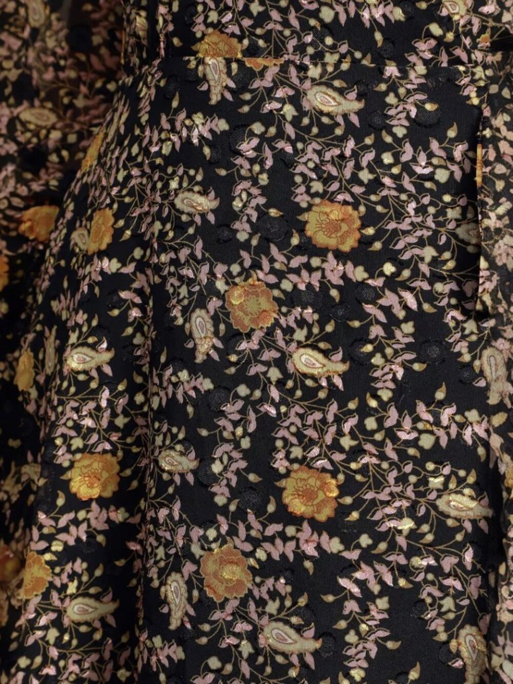 Lulus Meet Me There Black Multi Floral Print Wrap Maxi Dress​ NWT - Picture 7 of 10